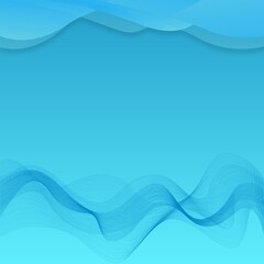 Light Blue Abstract Wave Background with Soft Gradient