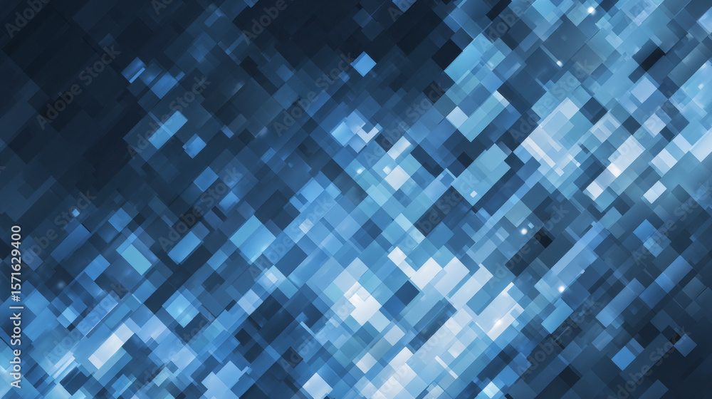 Poster blue tech finance fintech background abstract pixel pattern. abstract business tech science vector b