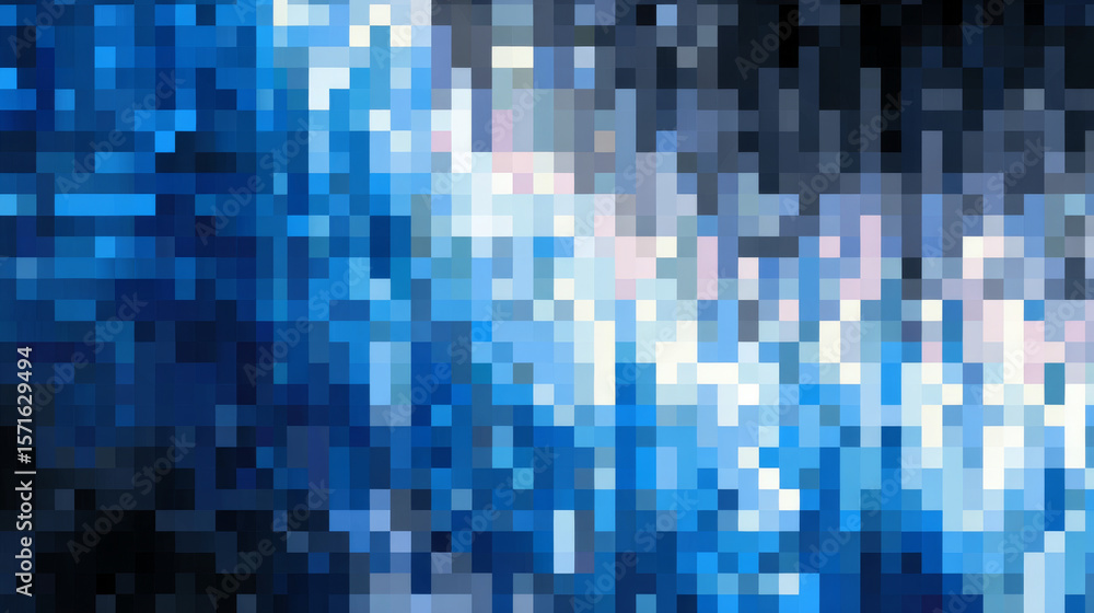 Poster blue tech finance fintech background abstract pixel pattern. abstract business tech science vector b