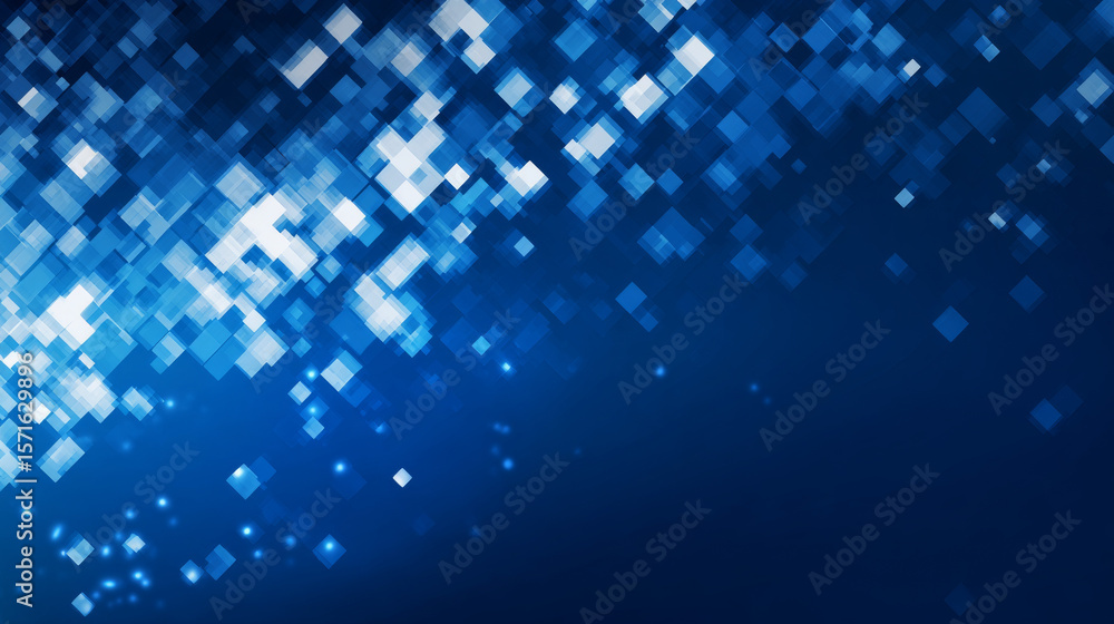 Poster blue tech finance fintech background abstract pixel pattern. abstract business tech science vector b