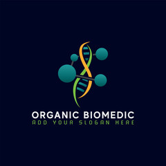 eco bio medical and natural soup logo design vector