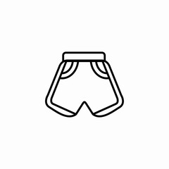 athletic sport shorts icon sign vector