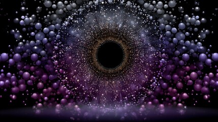 Purple galaxy portal digital art background