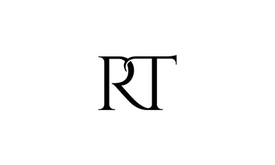 RT initial letters, monogram logo