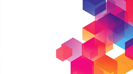 Business conference invitation poster template. Abstract white geometric background with space for your text. Ideal for web banner, poster, flyer, social media. Vector illustration