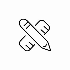 pencil ruler design icon sign vector