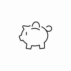 piggy bank saving icon sign vector