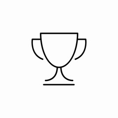 trophy award win icon sign vector