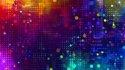 Digital technology background. Digital data dots pattern pixel background