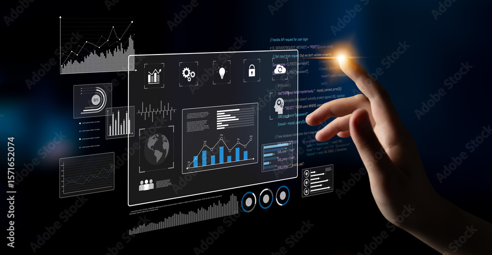 Poster data dashboard and analytics system supports business, analytics, and data insights through centrali