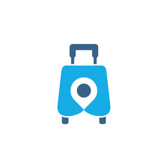 suitcase travel logo
