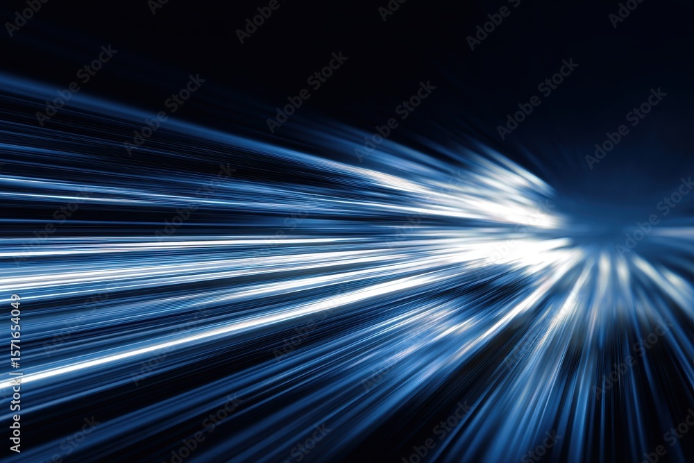 Poster abstract modern blue background conveying futuristic science concepts with dynamic light patterns an