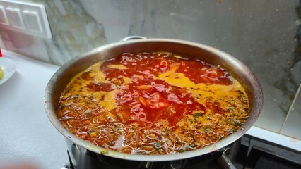 hot red chili sauce