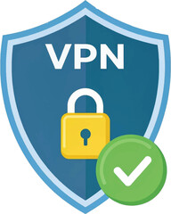 Secure lock and key access icon for online safety and protection, vpn icon, vpn vector, free