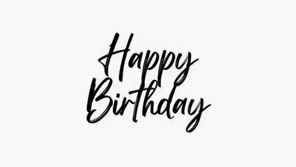 Happy birthday calligraphy design vector graphic for birthday cards and social media posts use