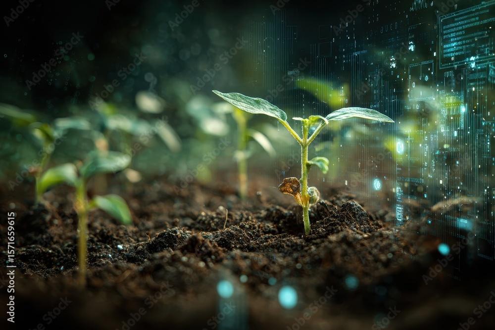 Poster harmony of nature and technology fosters sustainable growth in green environments through interconne