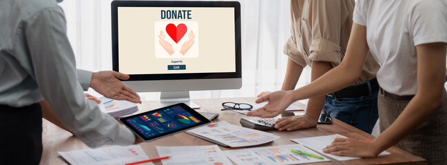 Online donation platform offer brisk money sending system for people to transfer on the internet