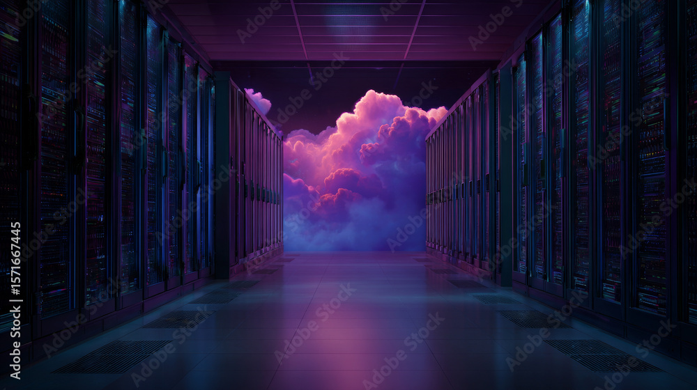 Fototapete Big Data 3D Digital Cubes Quantum Computer Server Concept Background. 3D Blockchain Cube Blocks Concept. Data Core Abstract Cubes. Artificial Intelligence Presentation Design. Vector Illustration.