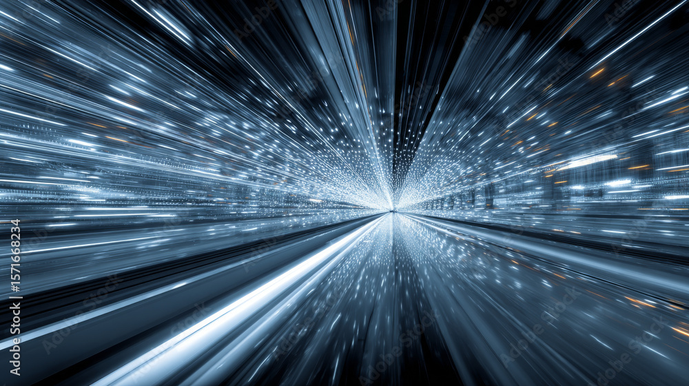 Poster futuristic technology abstract background with lines for network, big data, data center, server, int