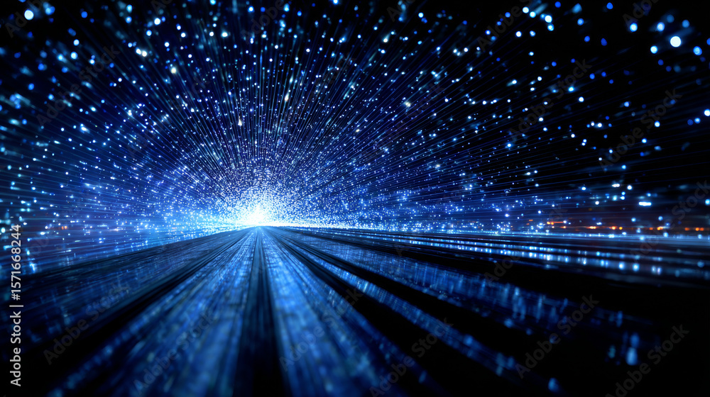 Poster futuristic technology abstract background with lines for network, big data, data center, server, int