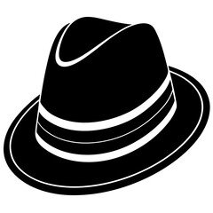 vector illustration of a black hat