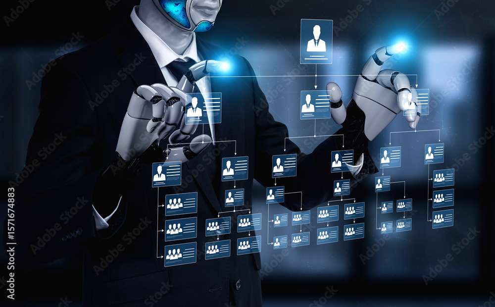 Poster ai supports org chart creation by organizing structure, team, and corporate roles into an efficient 
