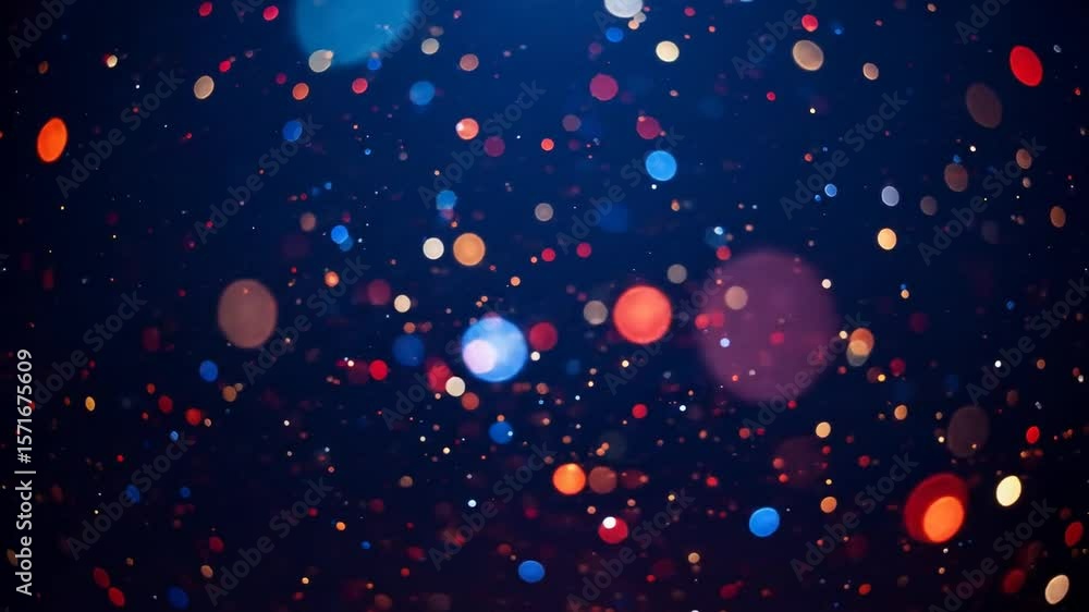 Poster abstract colorful bokeh background