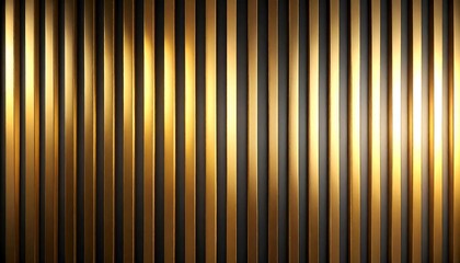 Abstract Golden Stripes Pattern Background with Lighting