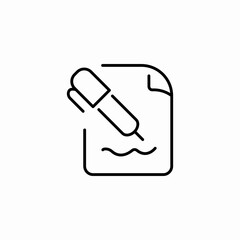 pen writing document icon sign vector