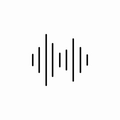 sound wave equalizer icon sign vector