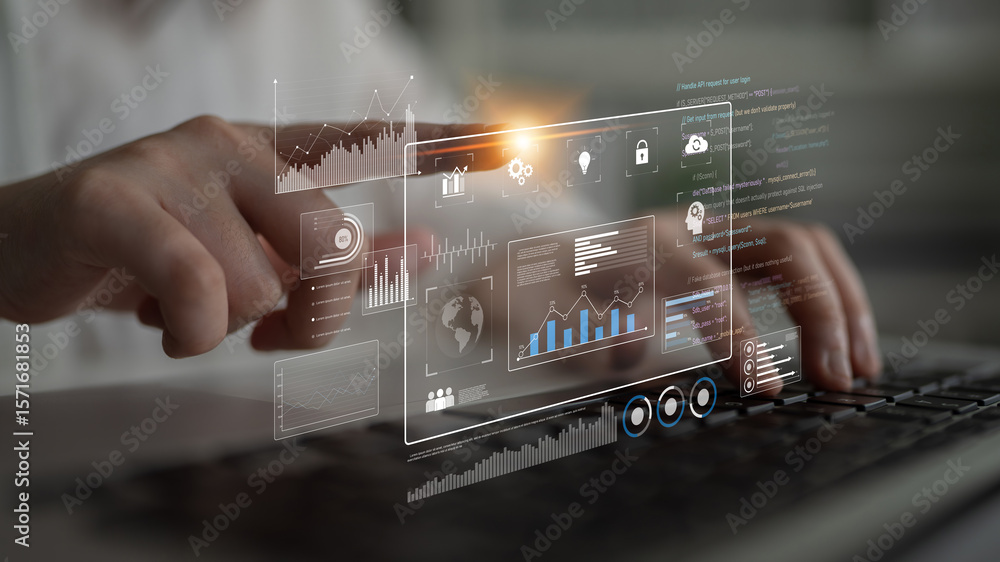 Poster data dashboard and analytics system supports business, analytics, and data insights through centrali