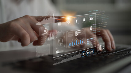 Data dashboard and analytics system supports business, analytics, and data insights through...