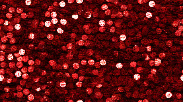 red sequins textile background