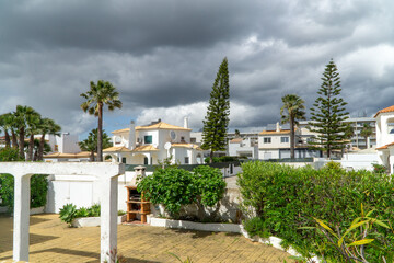 Fototapeta premium Holigay houses with white style