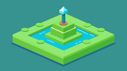 Isometric building and house in modern city illustration perfect for architecture, urban, or construction design