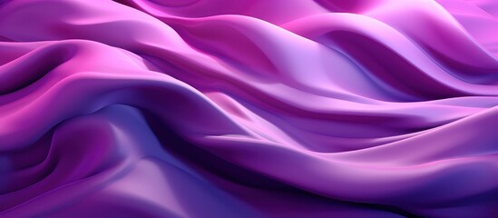 Fototapeta premium Elegant smooth purple and pink silk and satin fabric with a luxurious, soft, and shiny wavy texture backdrop