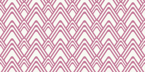 Pink Triangle Pattern. Each triangle is outlined with two parallel pink lines, creating a bold geometric design.