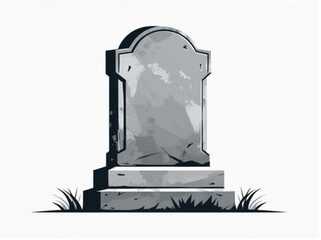 tombstone isolated on white