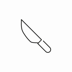 kitchen utility knife icon sign vector