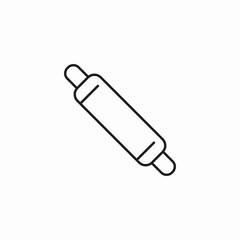 wooden rolling pin icon sign vector