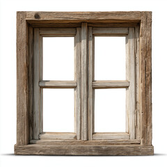 old rusty wooden windows, ai 