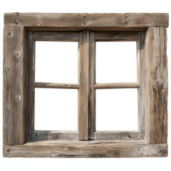 old rusty wooden windows, ai 
