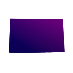 Colorado map isolated on transparent white background. Blue and purple gradient textured map isolated on transparent png