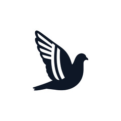 Flying Dove Silhouette