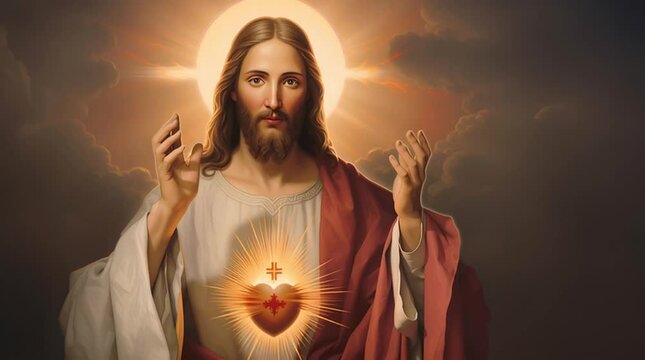 Image of Jesus of Nazareth, Christ or Jesus Christ, son of God, He is the central figure of Christianity and one of the most influential in history	