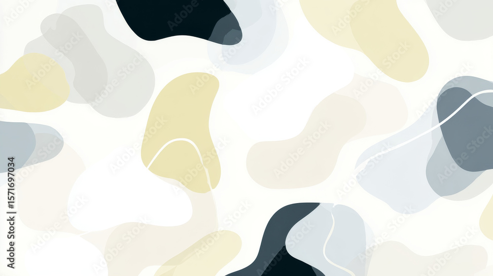 Poster white background with abstract design