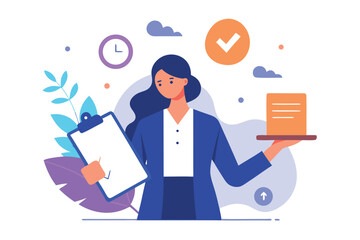 Data Visualization and Financial Report Analysis – Flat Web Banner Illustration