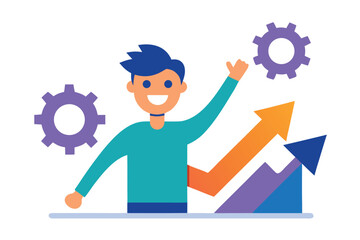 Data Visualization and Financial Report Analysis – Flat Web Banner Illustration