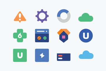  Business Team Planning Startup Strategy with Growth and Rocket Icons – Flat Vector Illustration