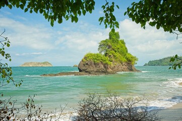 Playa Espadilla Sur or in english Espadilla South Beach in the manuel Antonio National Park in Costa Rica